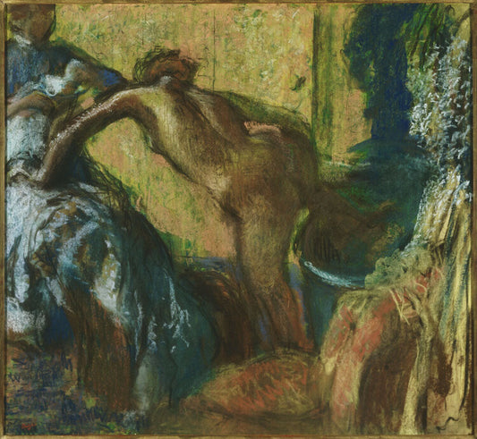 After the Bath - by Edgar Degas