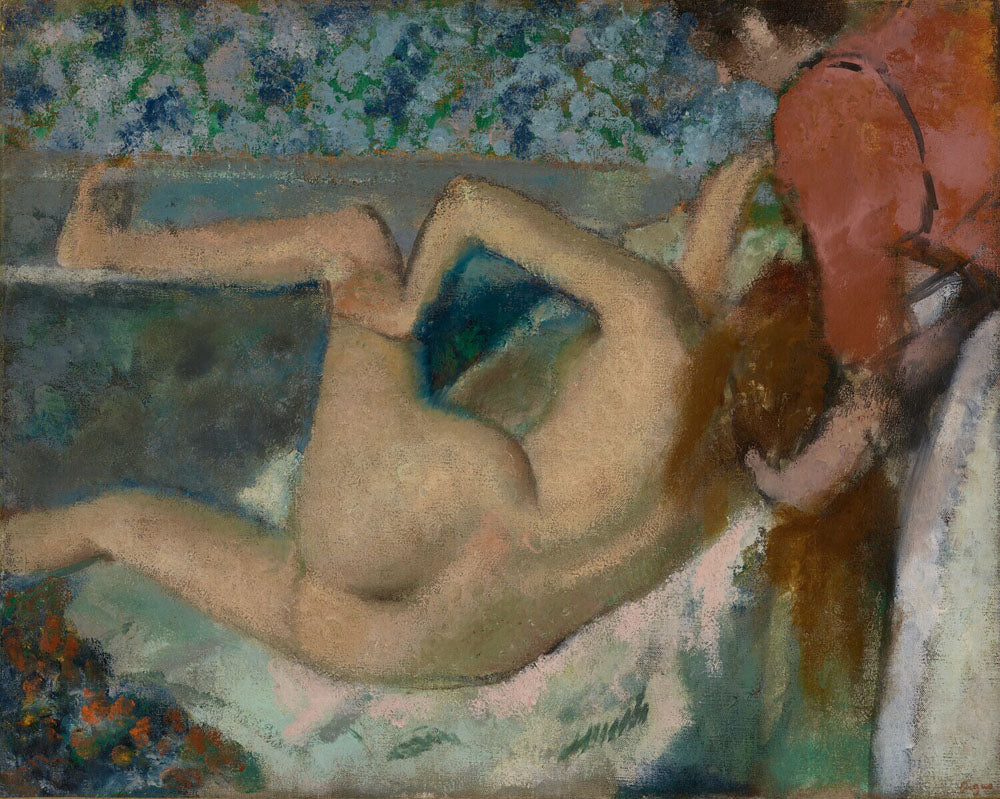 After the Bath - by Edgar Degas