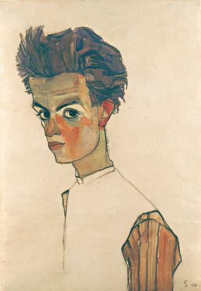 Self-Portrait with Striped Shirt