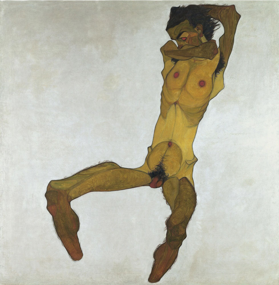 Seated Male Nude (Self-Portrait)