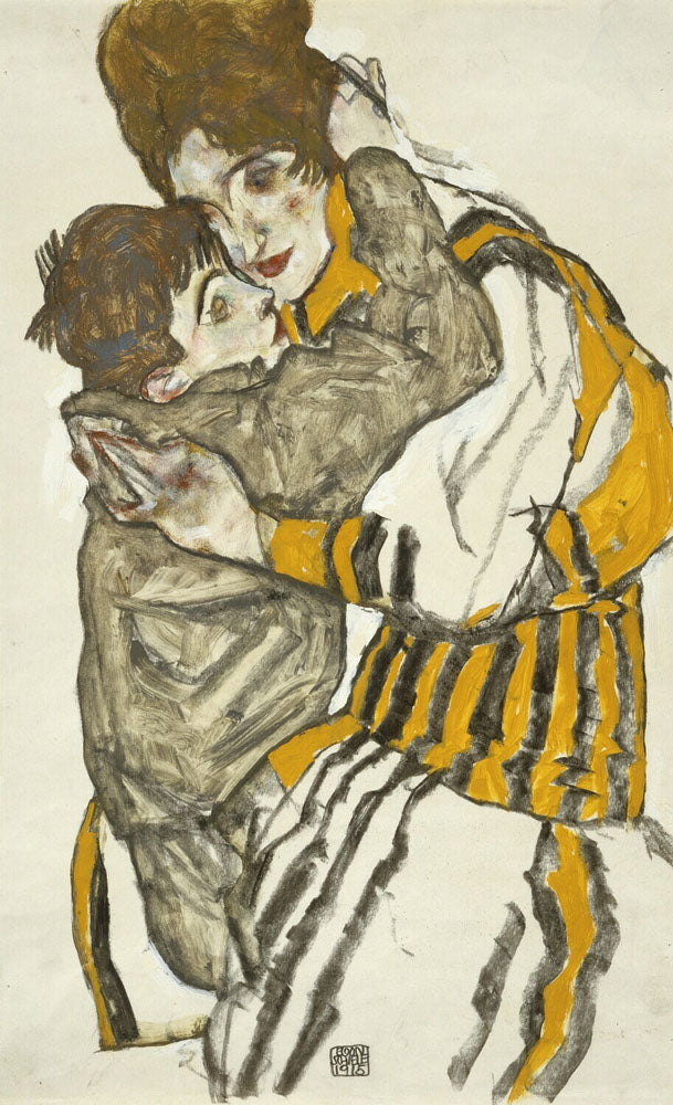 Schiele's Wife with Her Little Nephew