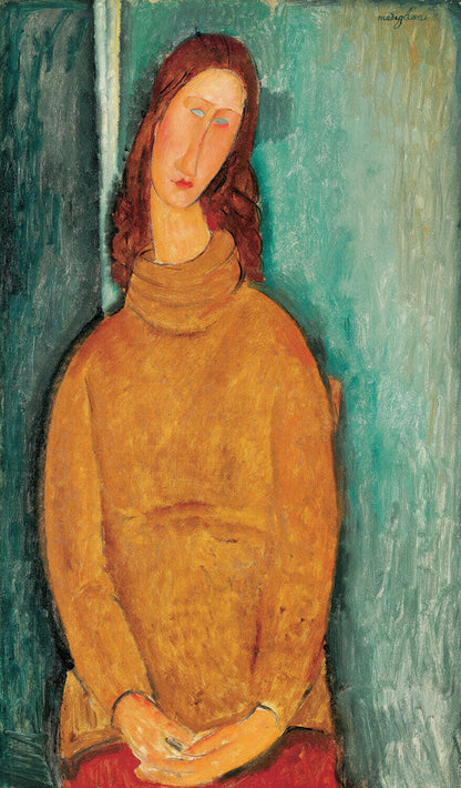 Portrait of Jeanne Hébuterne - by Amedeo Modigliani