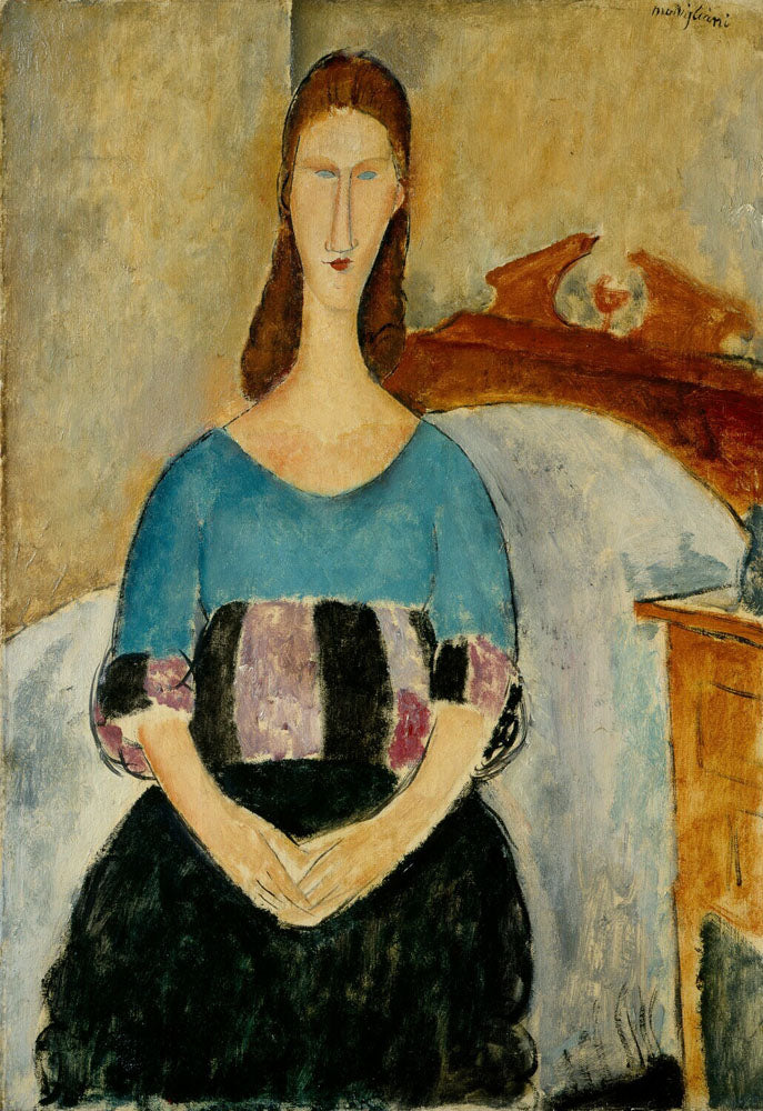 Portrait of Jeanne Hebuterne, Seated, 1918