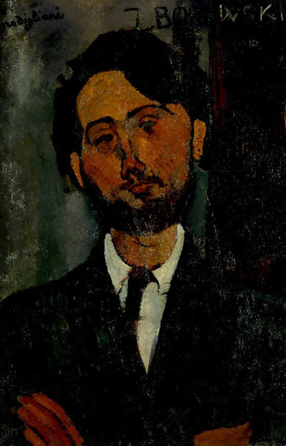 Portrait of Léopold Zborowski - by Amedeo Modigliani