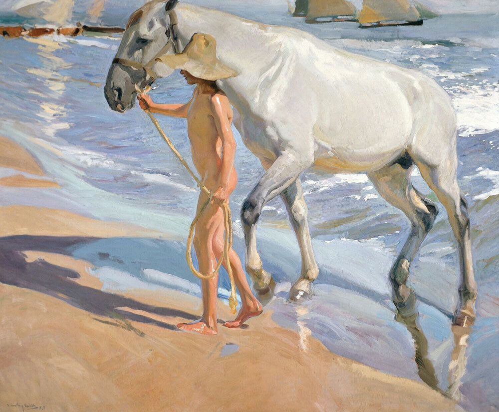 The Horse’s Bath - by Joaquín Sorolla