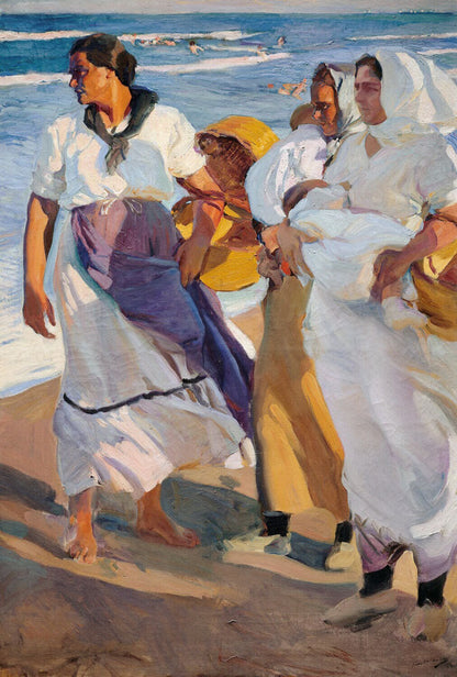 Fisherwomen from Valencia - by Joaquin Sorolla