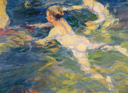 Swimmers, Jávea - by Joaquín Sorolla