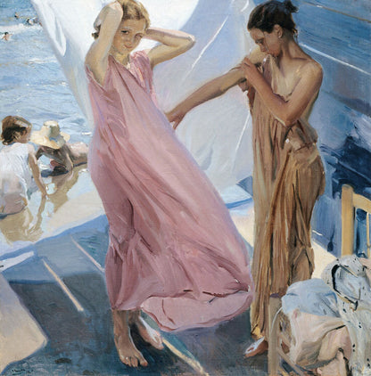 After Bathing, Valencia - by Joaquin Sorolla