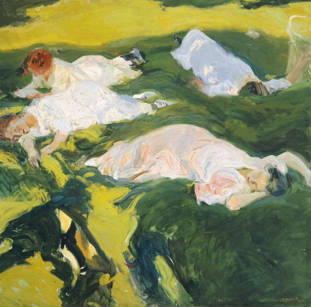 La Siesta - by Joaquin Sorolla