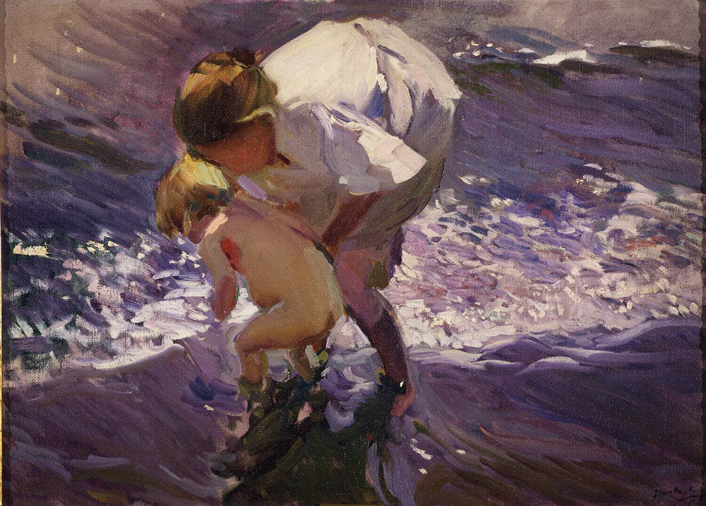 Baño en la playa - by Joaquin Sorolla