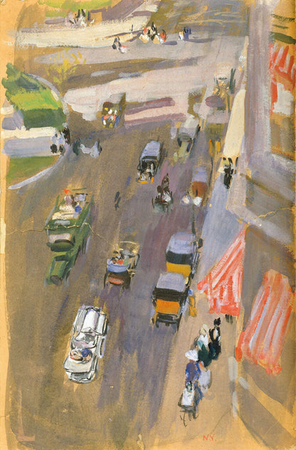 Fifth Avenue, New York - by Joaquin Sorolla