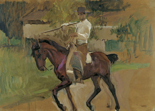 Cattle-driver. Seville - by Joaquin Sorolla