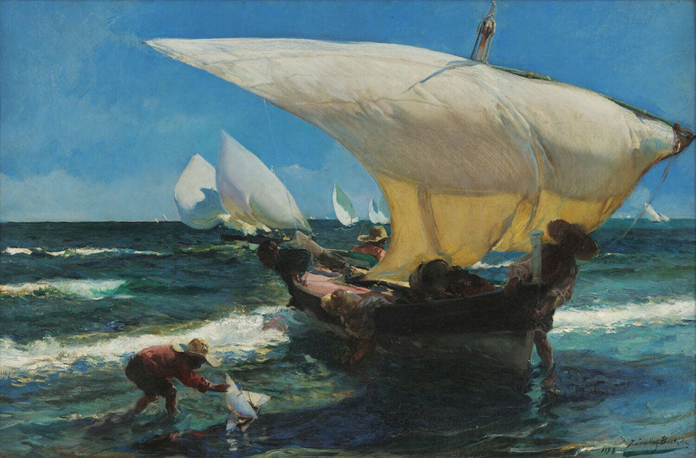 On the Coast of Valencia - by Joaquin Sorolla