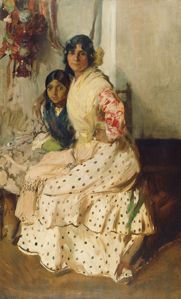 Pepilla the Gypsy and Her Daughter - by Joaquin Sorolla