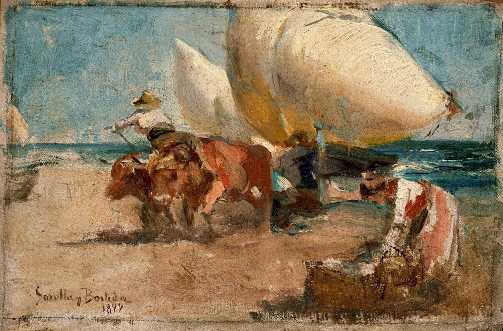 Escena de playa - by Joaquin Sorolla