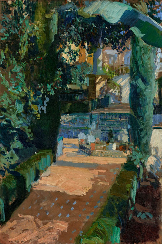 Court of the Dances, Alcázar, Sevilla - by Joaquín Sorolla