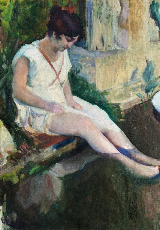 At the Pool in the Artist's Garden