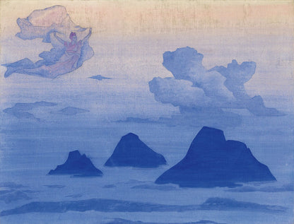 Higher than the Mountains. From the "His Country" Series - by Nicholas Roerich