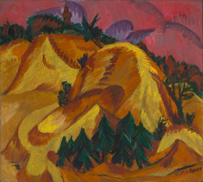 Sand Hills in Grünau - by Ernst Ludwig Kirchner