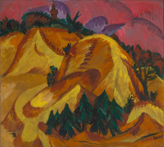 Sand Hills in Grünau - by Ernst Ludwig Kirchner