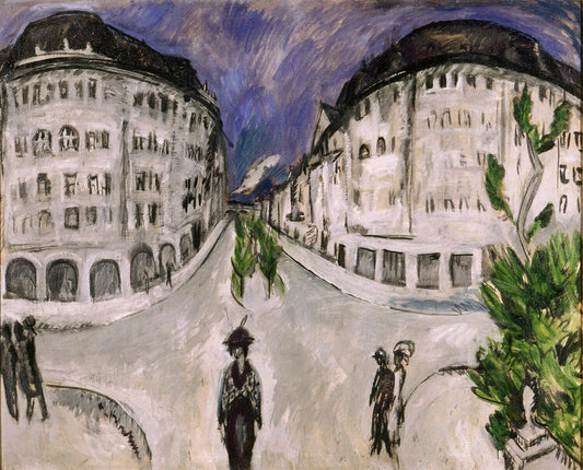 Street at Schöneberg City Park - by Ernst Ludwig Kirchner