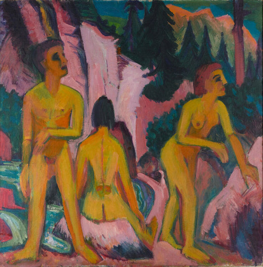 Bathers - by Ernst Ludwig Kirchner