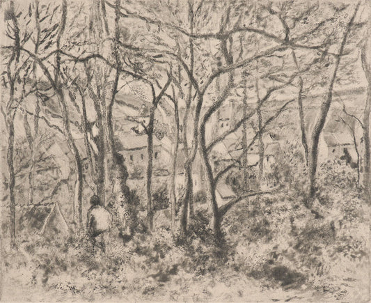 Pontoise (Paysage sous bois à l’Hermitage) - by Camille Pissarro