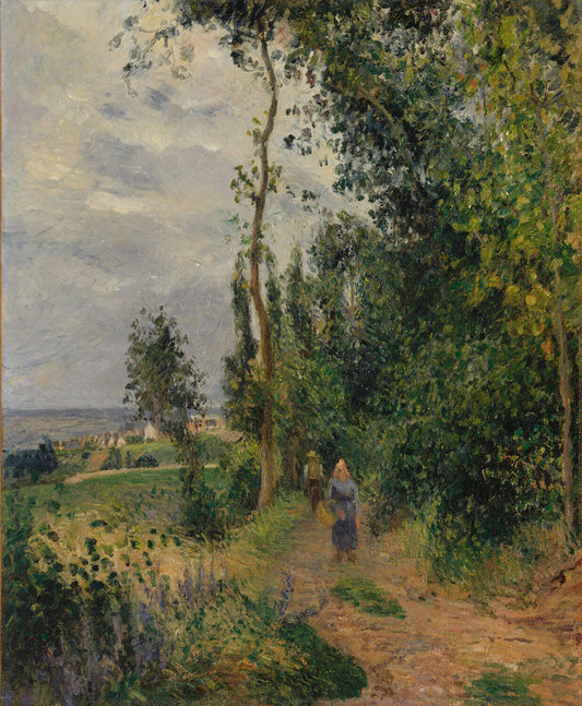 Côte des Grouettes, near Pontoise - by Camille Pissarro