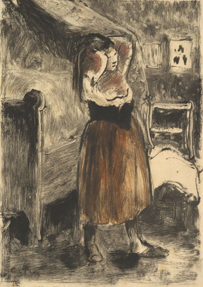 Woman Arranging Her Hair