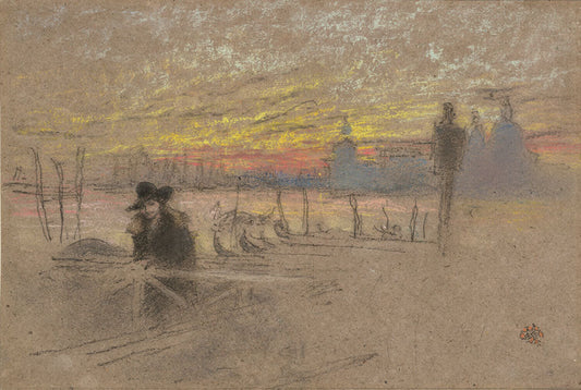 Sunset; Red and Gold,The Gondolier