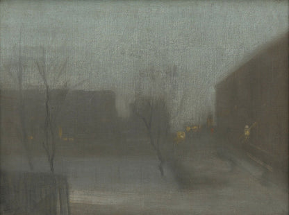 Nocturne: Trafalgar Square, Chelsea - Snow