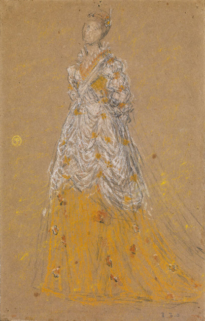 Study for 'Symphony in Flesh-colour and pink: Mrs F. R. Leyland'