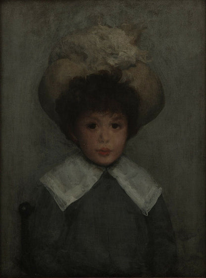 Arrangement in Grey: Portrait of Master Stephen Manuel - by James Abbott McNeill Whistler