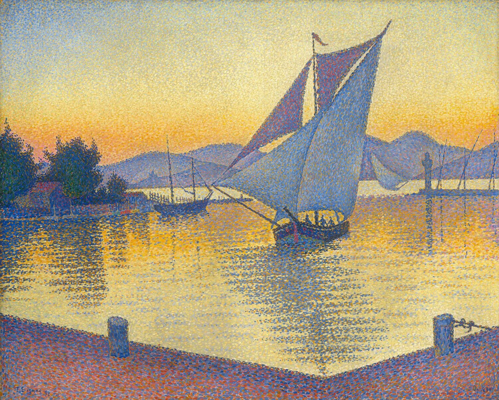 The Port at sunset, Opus 236 (Saint-Tropez)