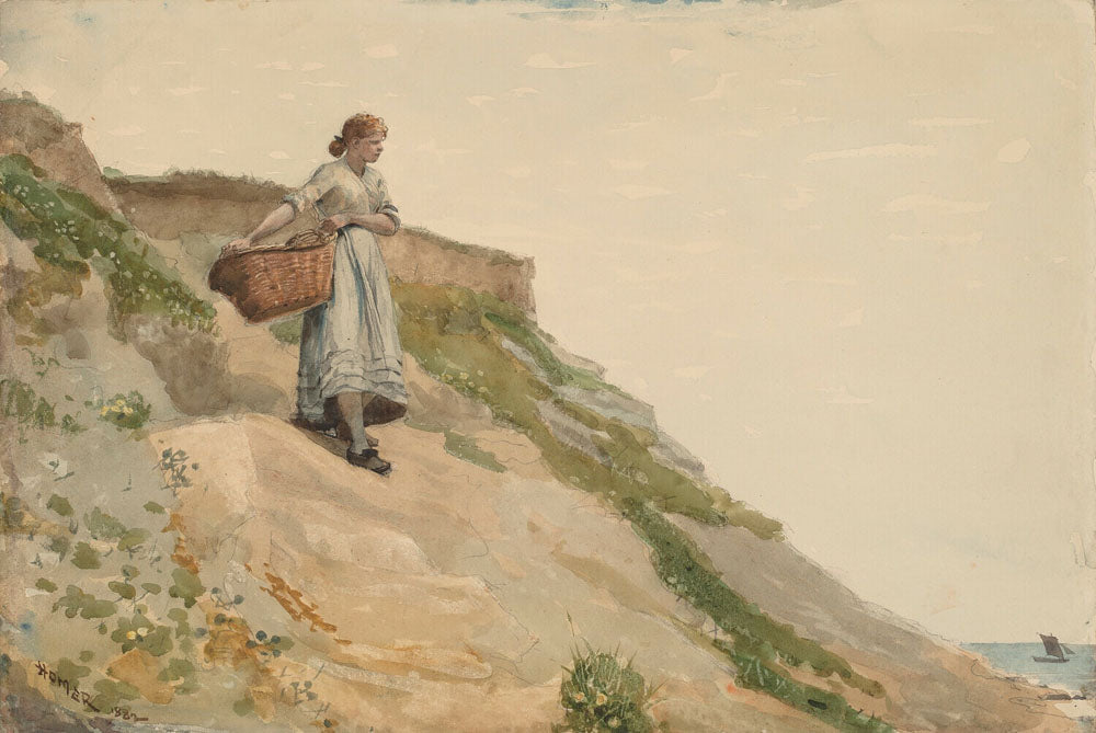 Girl Carrying a Basket