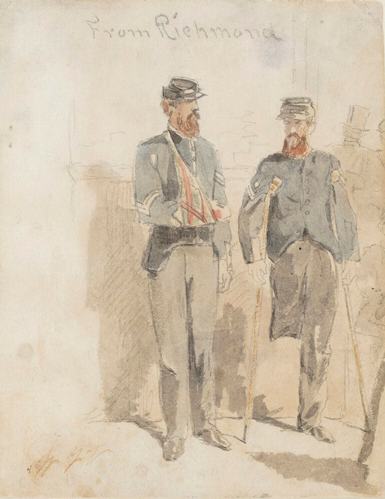 "From Richmond"; Two Wounded Soldiers