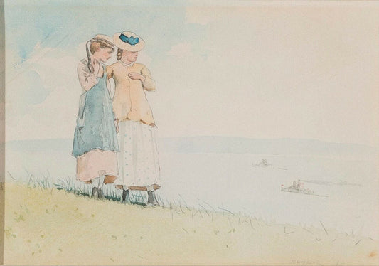 Two Girls on a Hillside