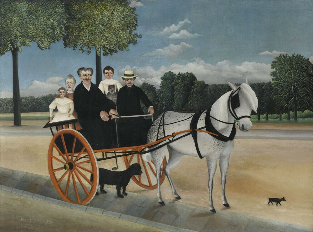 La Carriole du père Junier - by Henri Rousseau