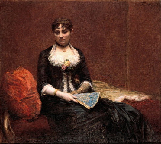 Portrait of Madame Léon Maître (Portrait de Madame Léon Maître) - by Henri Fantin-Latour