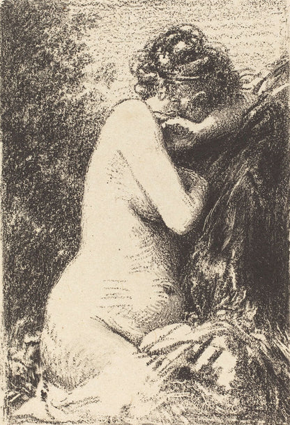 Weeper: Study of a Nude Woman, Seated with Profile to Right