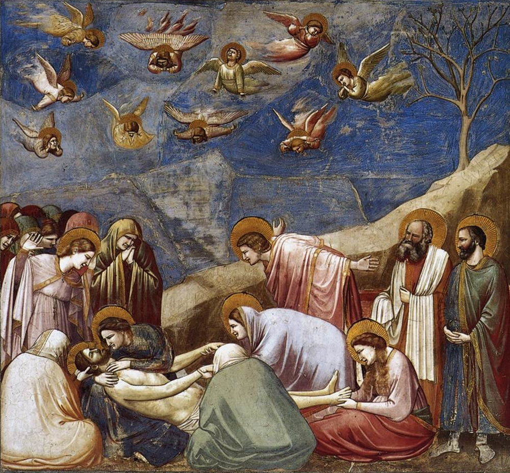 Lamentation (The Mourning of Christ) - by Giotto