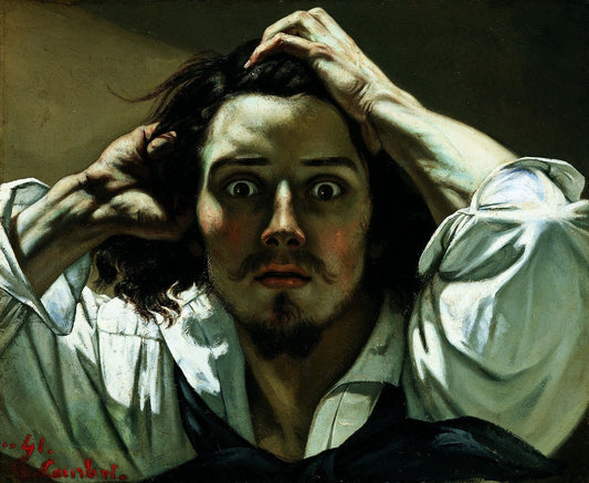 The Desperate Man (Self-Portrait) - by Gustave Courbet