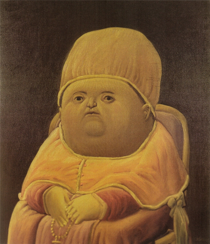 Pope Leo X (after Raphael) - by Fernando Botero