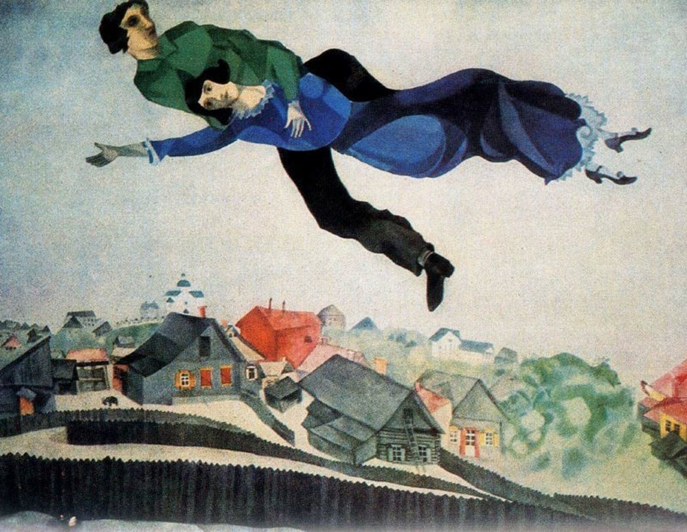 Over the town - by Marc Chagall