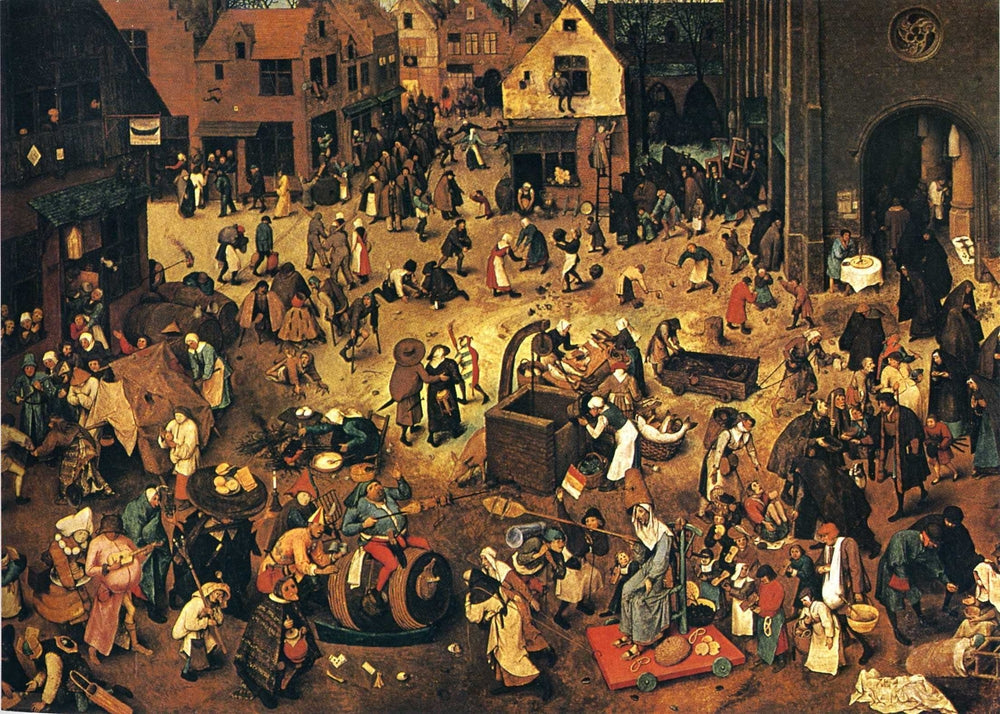 The Fight between Carnival and Lent - by Pieter Bruegel the Elder