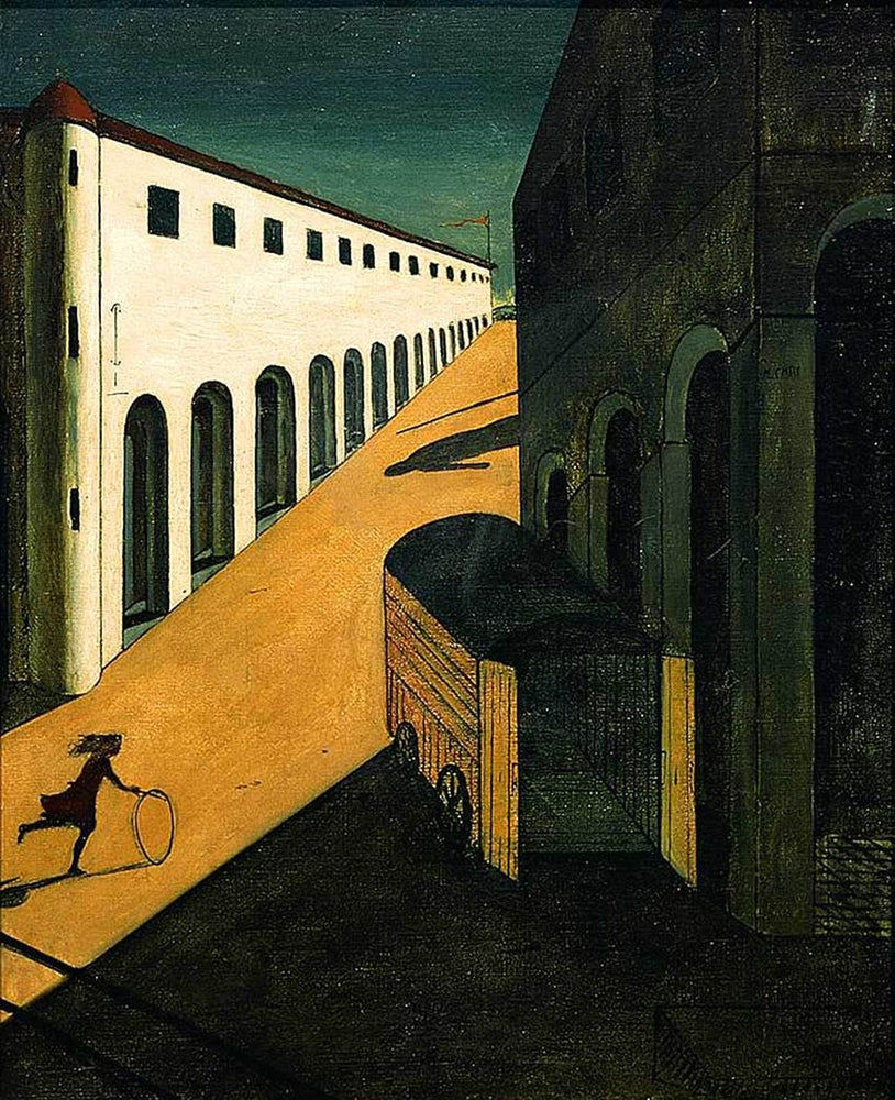 Mystery and Melancholy of a Street - by Giorgio de Chirico