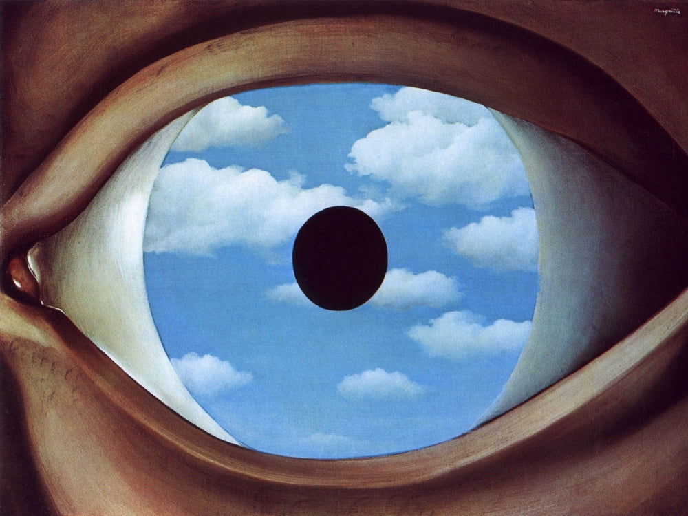 The false mirror - by Rene Magritte