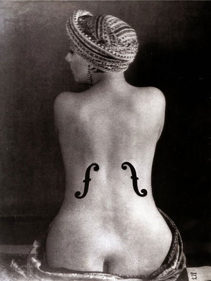 Ingre's Violin - by Man Ray