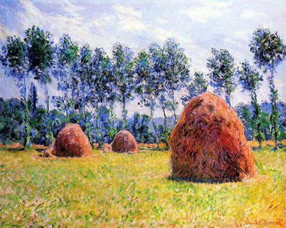 Haystacks at Giverny - by Claude Monet