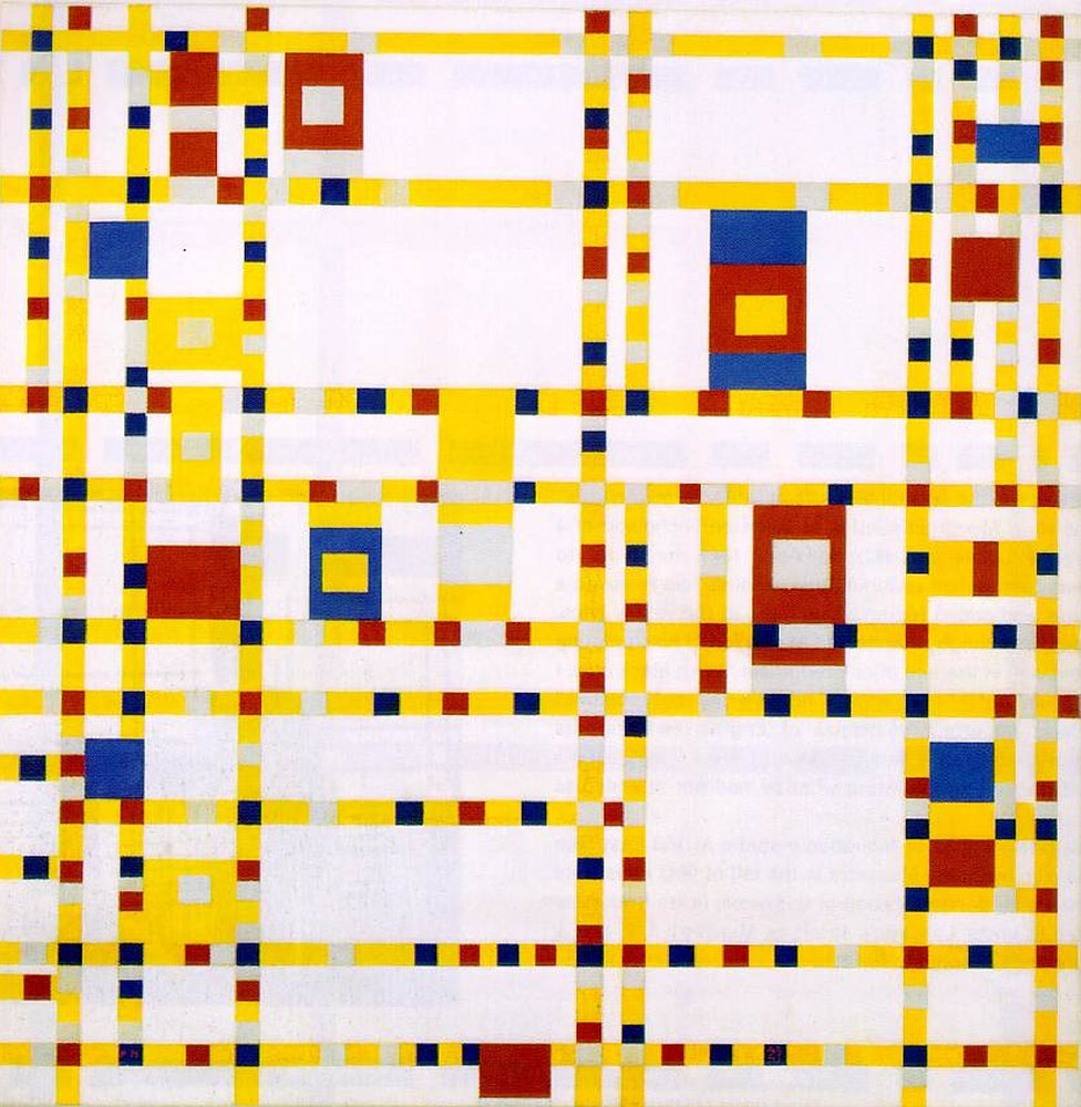 Broadway Boogie Woogie - by Piet Mondrian